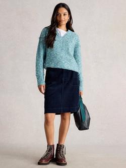 White Stuff Tia Corduroy Mini Skirt, Dark Navy, Dark Navy