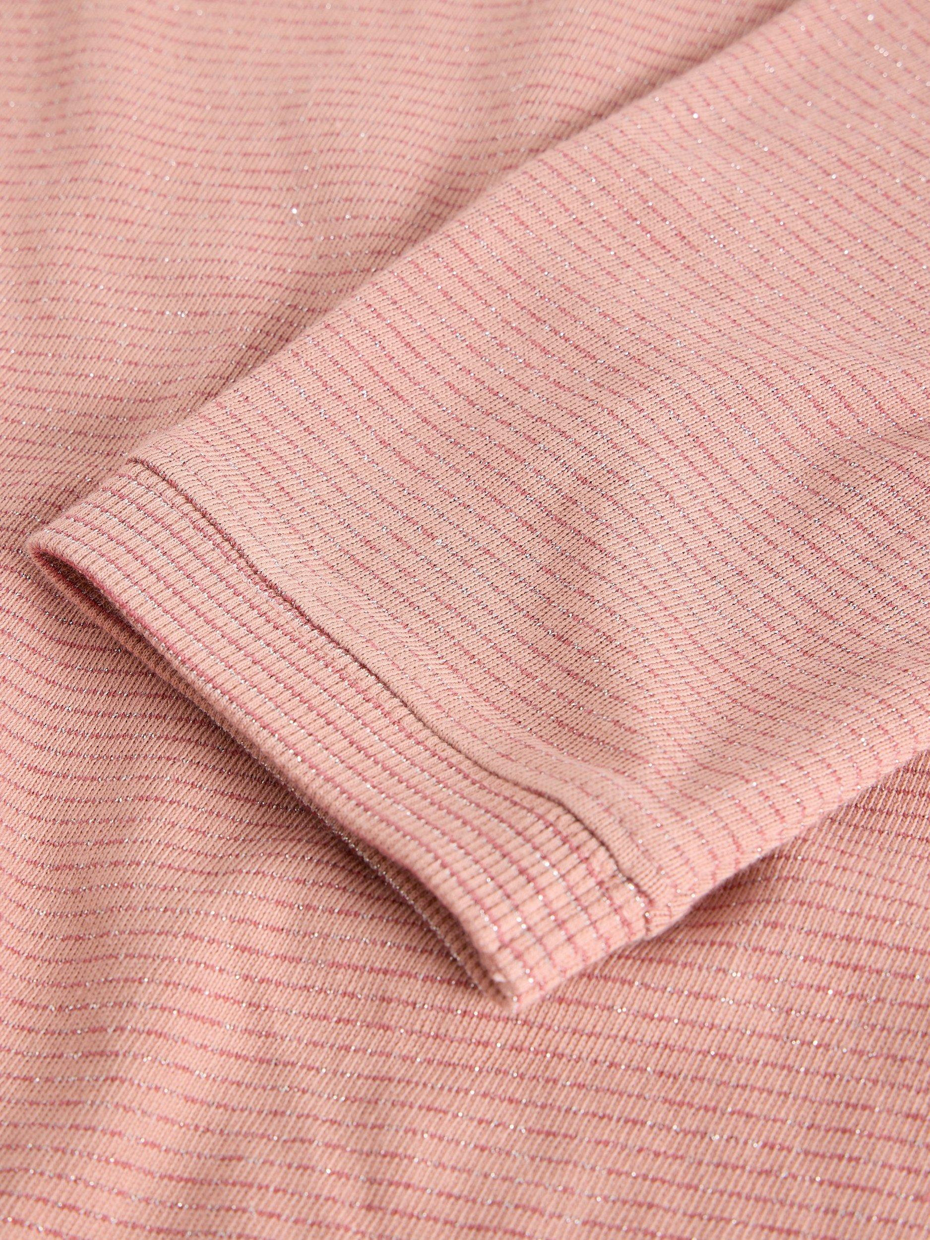 Product image 6 of 6, which shows White Stuff Clara Long Sleeve T-Shirt, Dusky Pink, 8