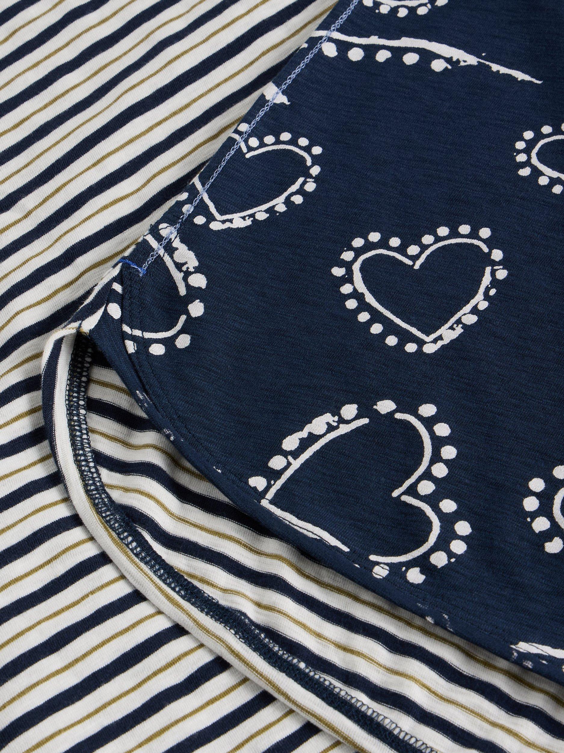 Product image 6 of 6, which shows White Stuff Clara Long Sleeve T-Shirt, Navy/White, 6