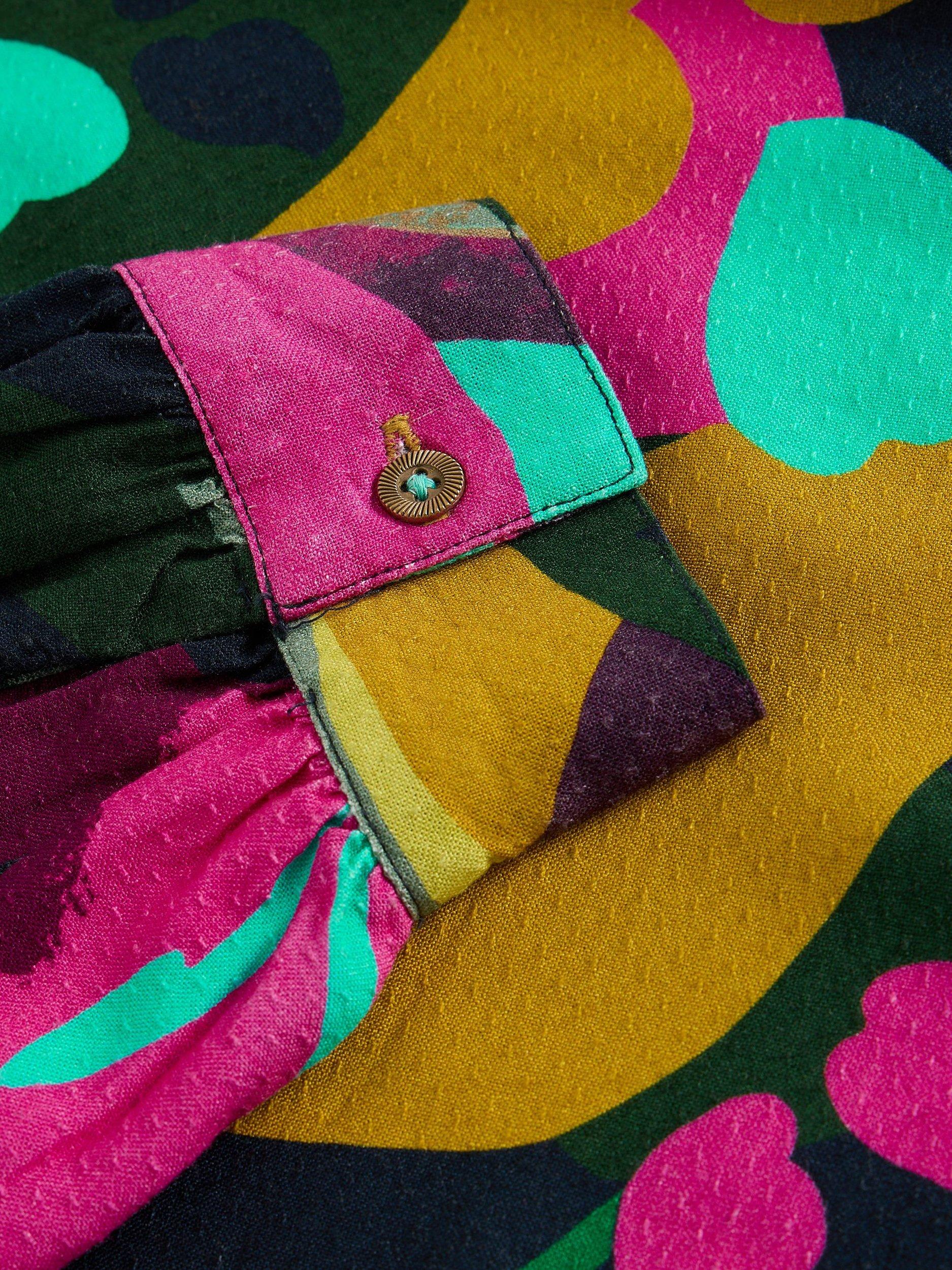 Product image 6 of 6, which shows White Stuff Ulla Floral Top, Pink Mlt, 6