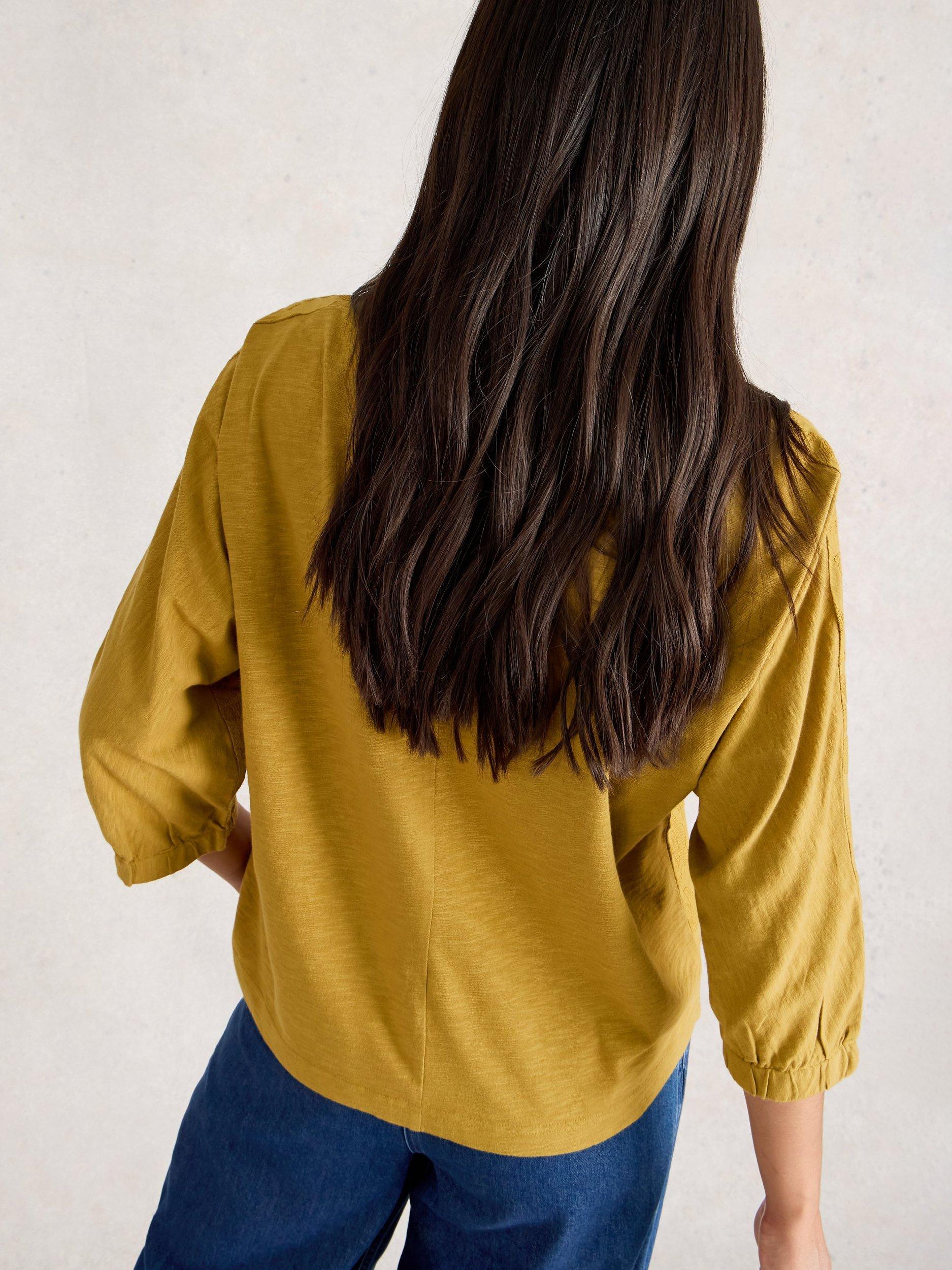 Product image 2 of 6, which shows White Stuff Vanessa Floral Cotton Boat Neck Blouse, Mid Chart, 10