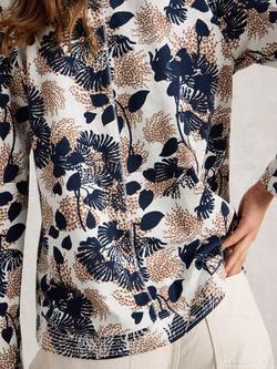 White Stuff Weaver Long Sleeve T-Shirt, Natural/Multi - view 2, Natural/Multi