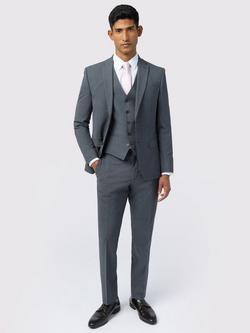 Ted Baker Performance Slim Fit Wool Blend Panama Suit Jacket - view 2, Charcoal