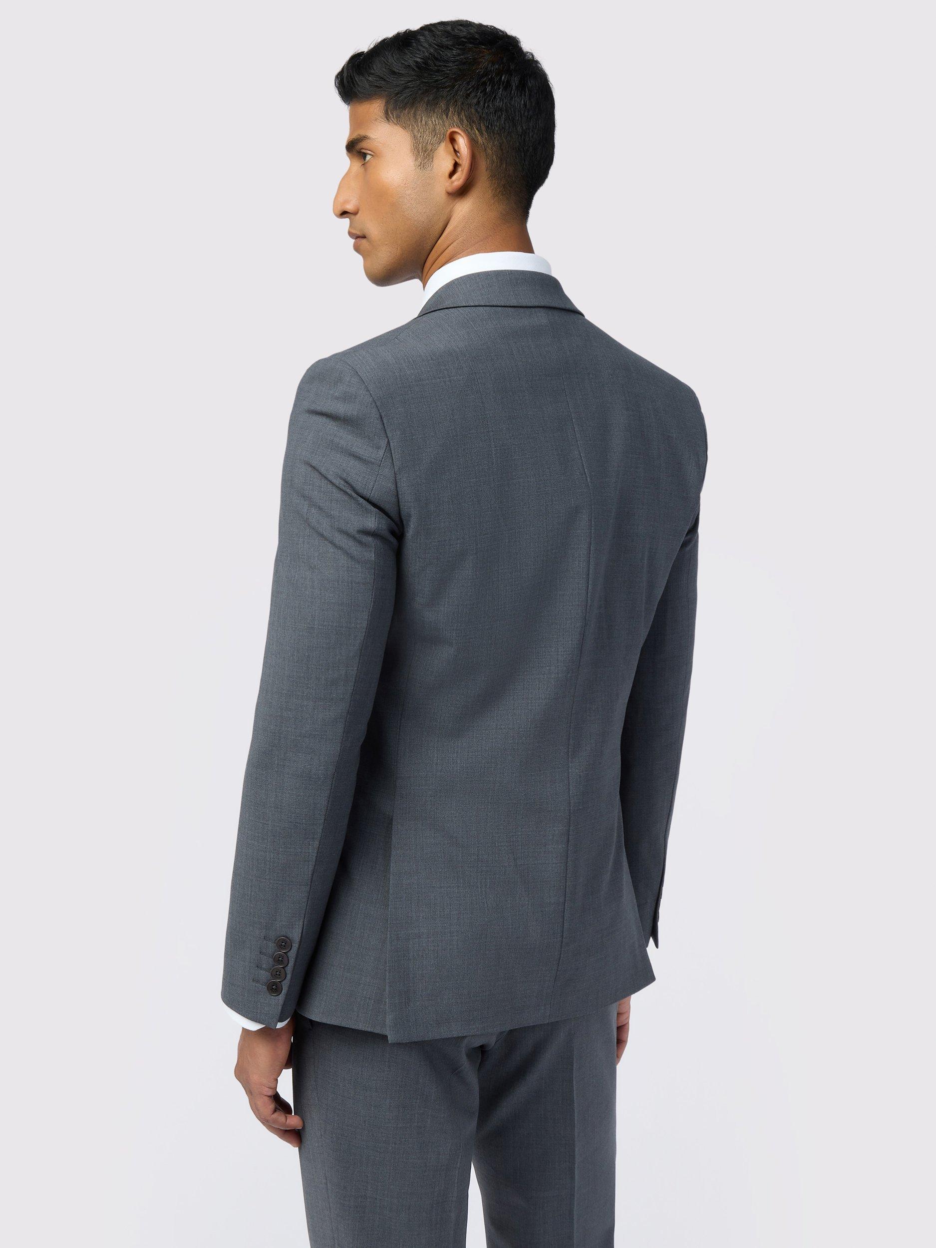Product image 4 of 6, which shows Ted Baker Performance Slim Fit Wool Blend Panama Suit Jacket, Charcoal, 38S