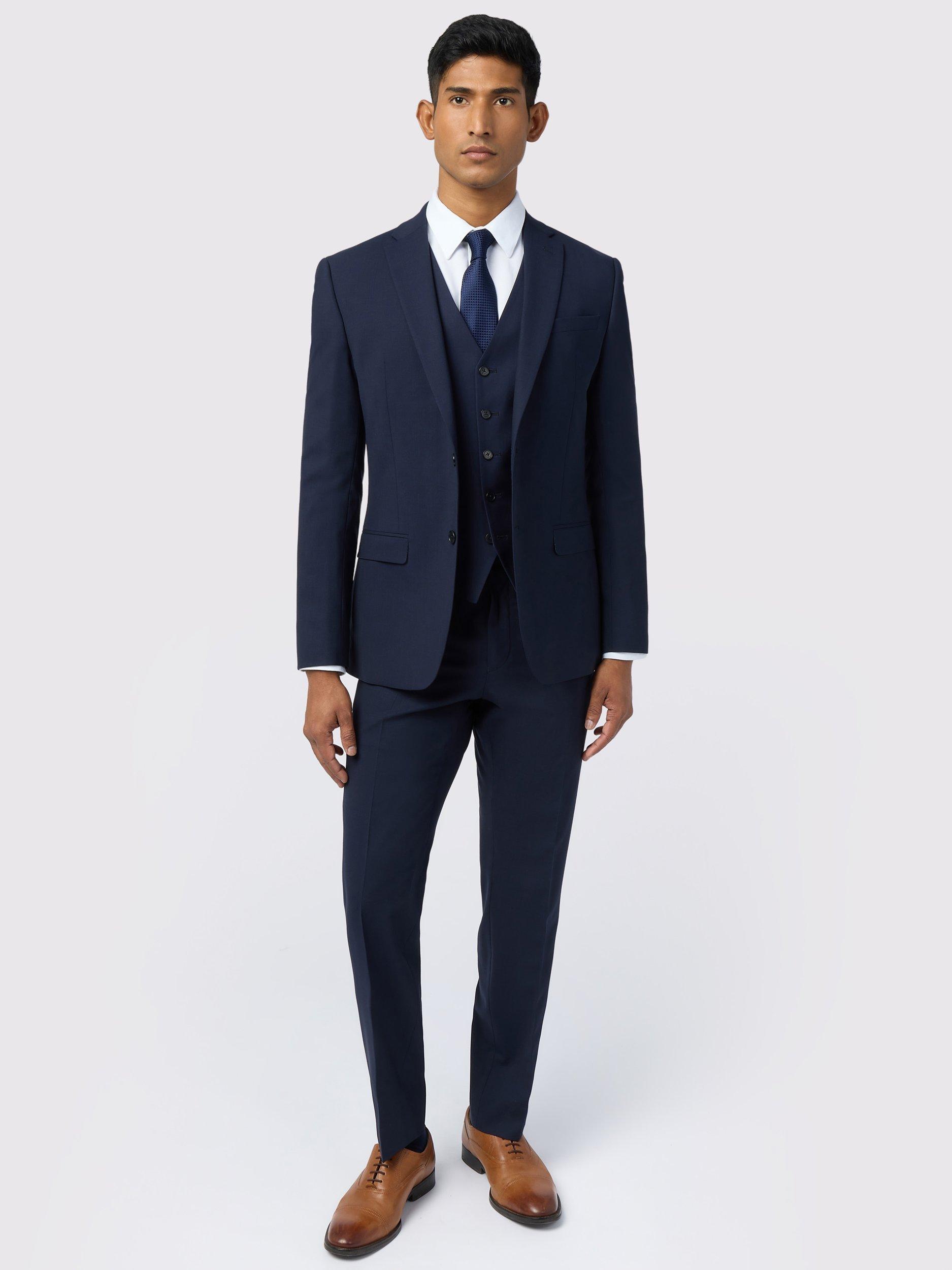 Product image 2 of 7, which shows Ted Baker Performance Slim Fit Wool Blend Panama Suit Jacket, Navy, 38S