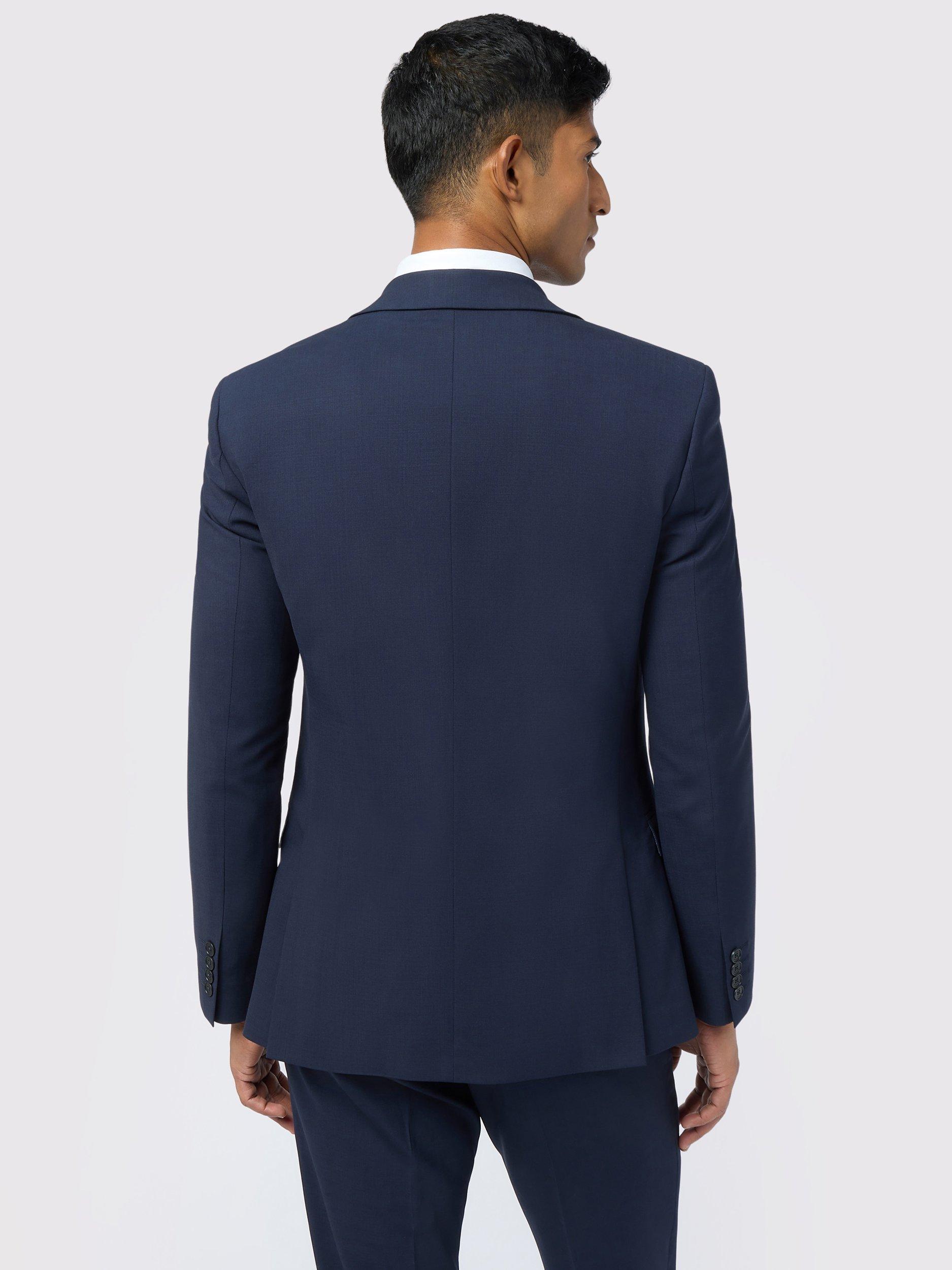 Product image 4 of 7, which shows Ted Baker Performance Slim Fit Wool Blend Panama Suit Jacket, Navy, 38S