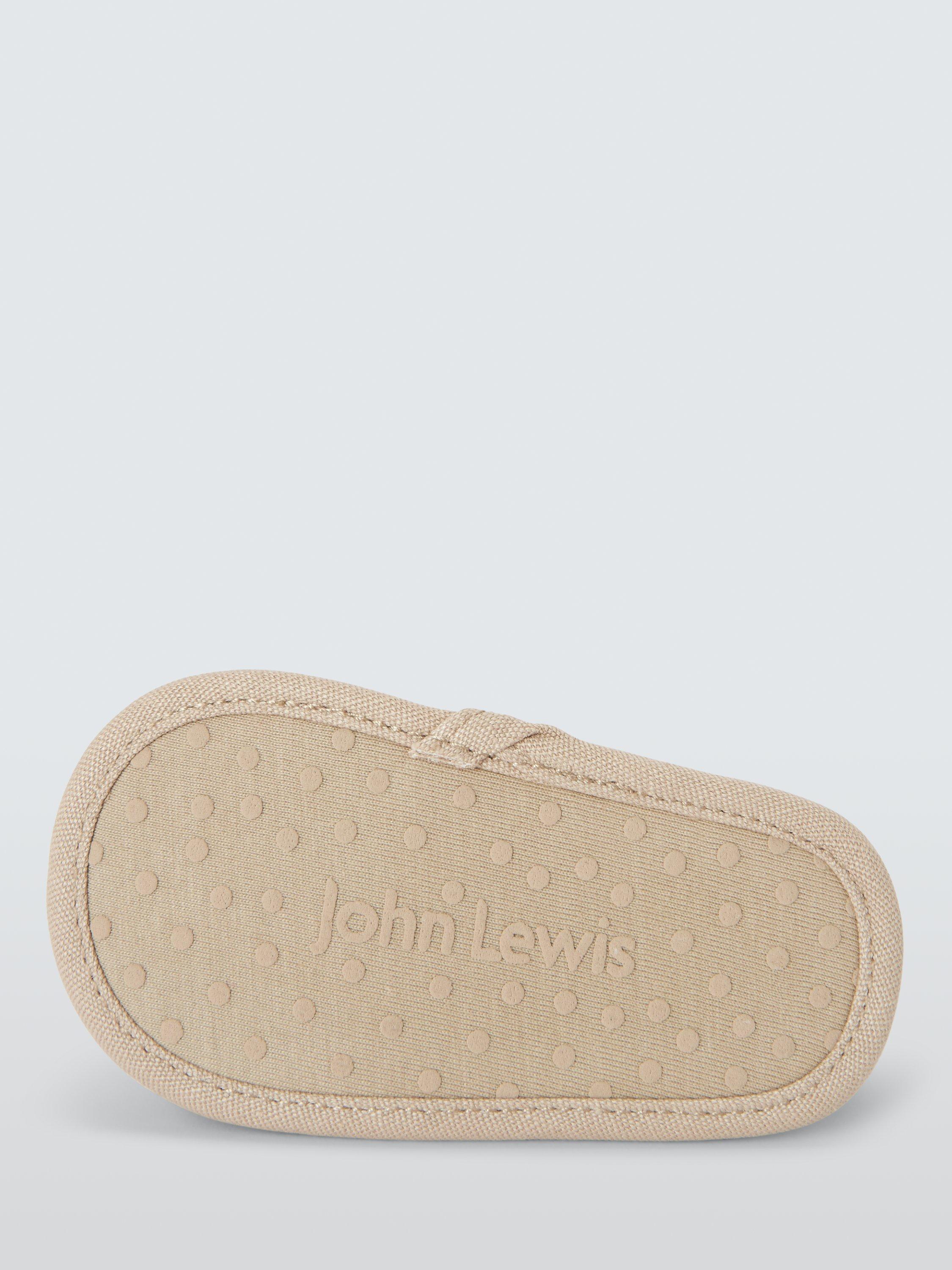 Product image 3 of 3, which shows John Lewis Baby Crochet Sandals, Natural, 0-3 months