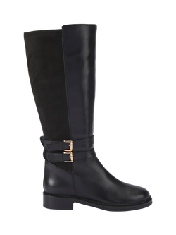 Kurt Geiger London Trying Leather Knee High Boots, Black