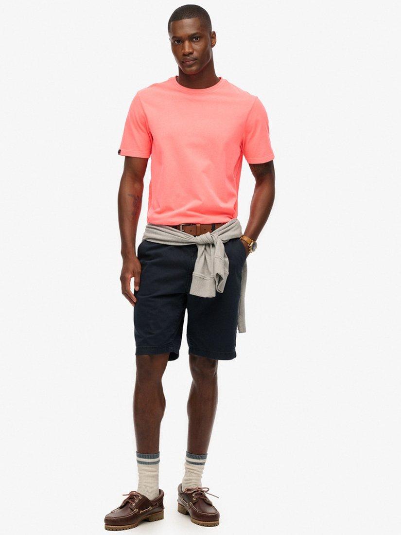Product image 4 of 4, which shows Superdry Classic Essential T-Shirt, Washed Fiery Coral, S