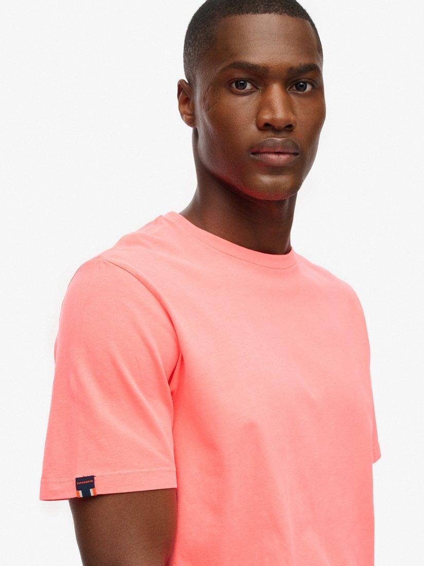 Product image 3 of 4, which shows Superdry Classic Essential T-Shirt, Washed Fiery Coral, S