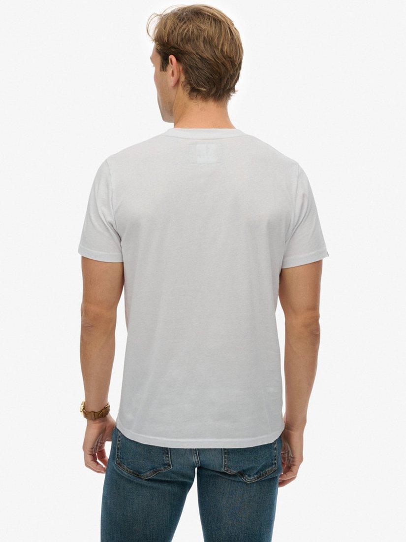 Product image 2 of 5, which shows Superdry Great Outdoors Relaxed Cotton T-Shirt, Optic, S