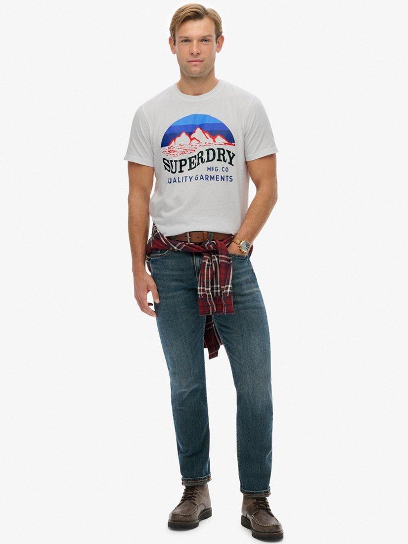 Product image 3 of 5, which shows Superdry Great Outdoors Relaxed Cotton T-Shirt, Optic, S