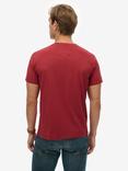 Superdry Great Outdoors Relaxed Cotton T-Shirt, Optic, Dark Berry