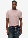 Superdry Cotton Athletic Embossed Relaxed Fit T-Shirt, Dusky Pink