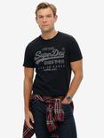 Superdry Cotton Regular Fit Vintage Logo Classic T-Shirt, Eclipse Navy