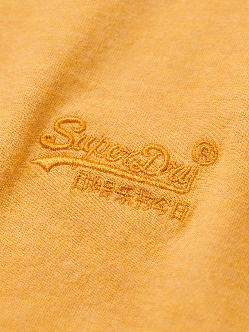 Product image 6 of 6, which shows Superdry Organic Cotton Regular Fit Short Sleeve Essential T-Shirt, Ochre Yellow Marl, S