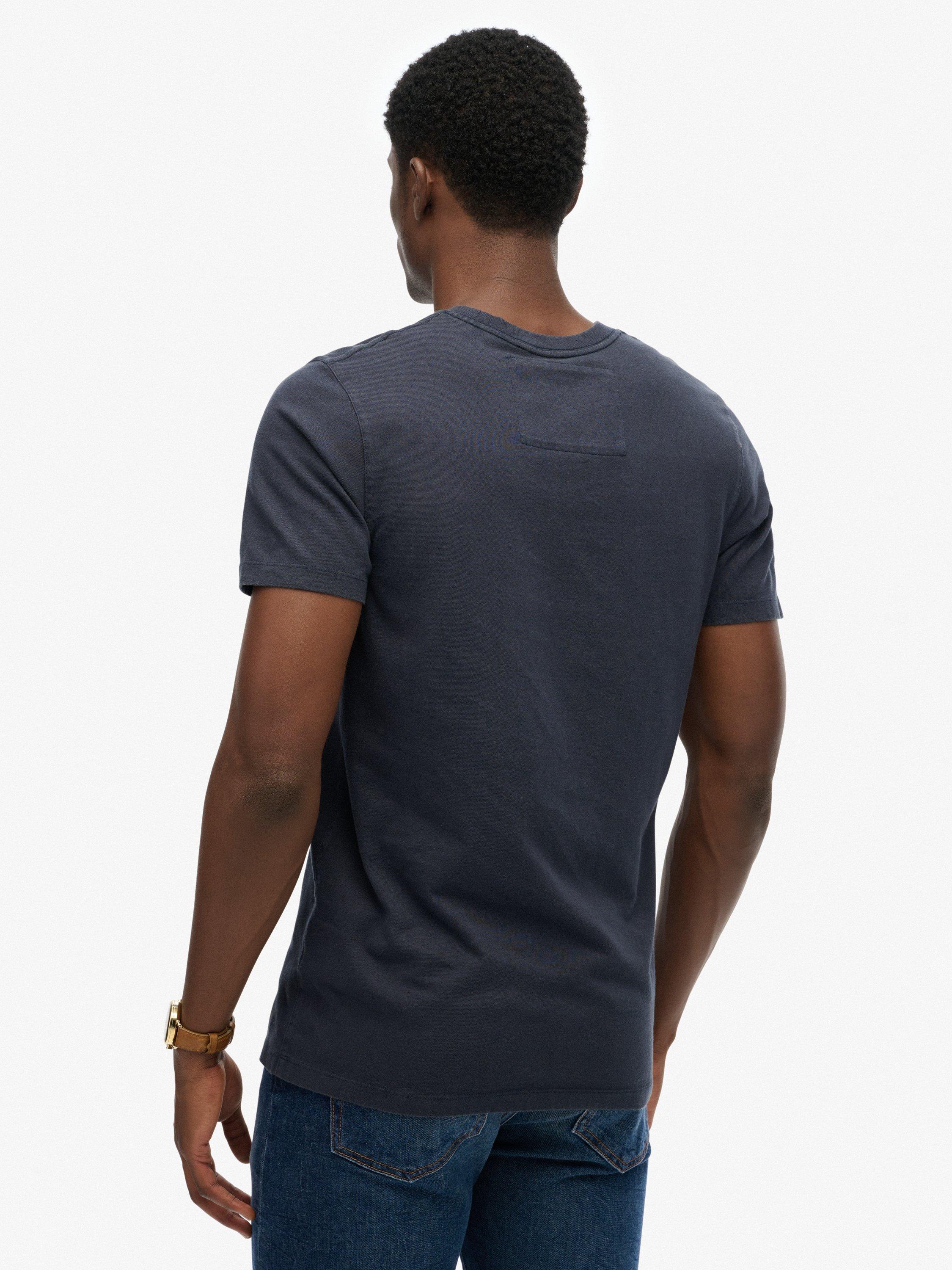 Product image 2 of 5, which shows Superdry Vintage Athletic T-Shirt, Bradley Navy, S