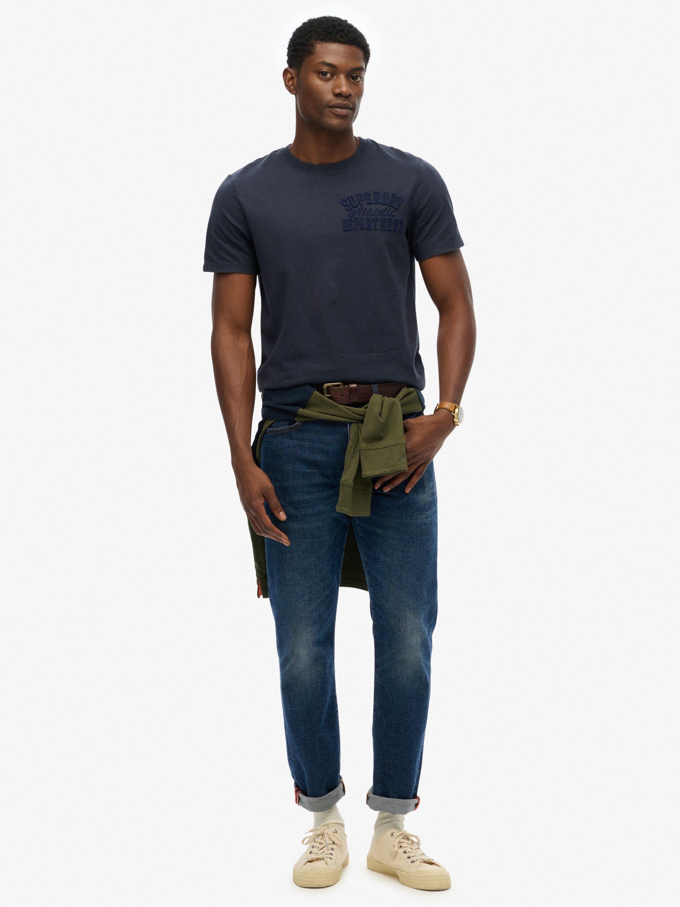 Product image 3 of 5, which shows Superdry Vintage Athletic T-Shirt, Bradley Navy, S