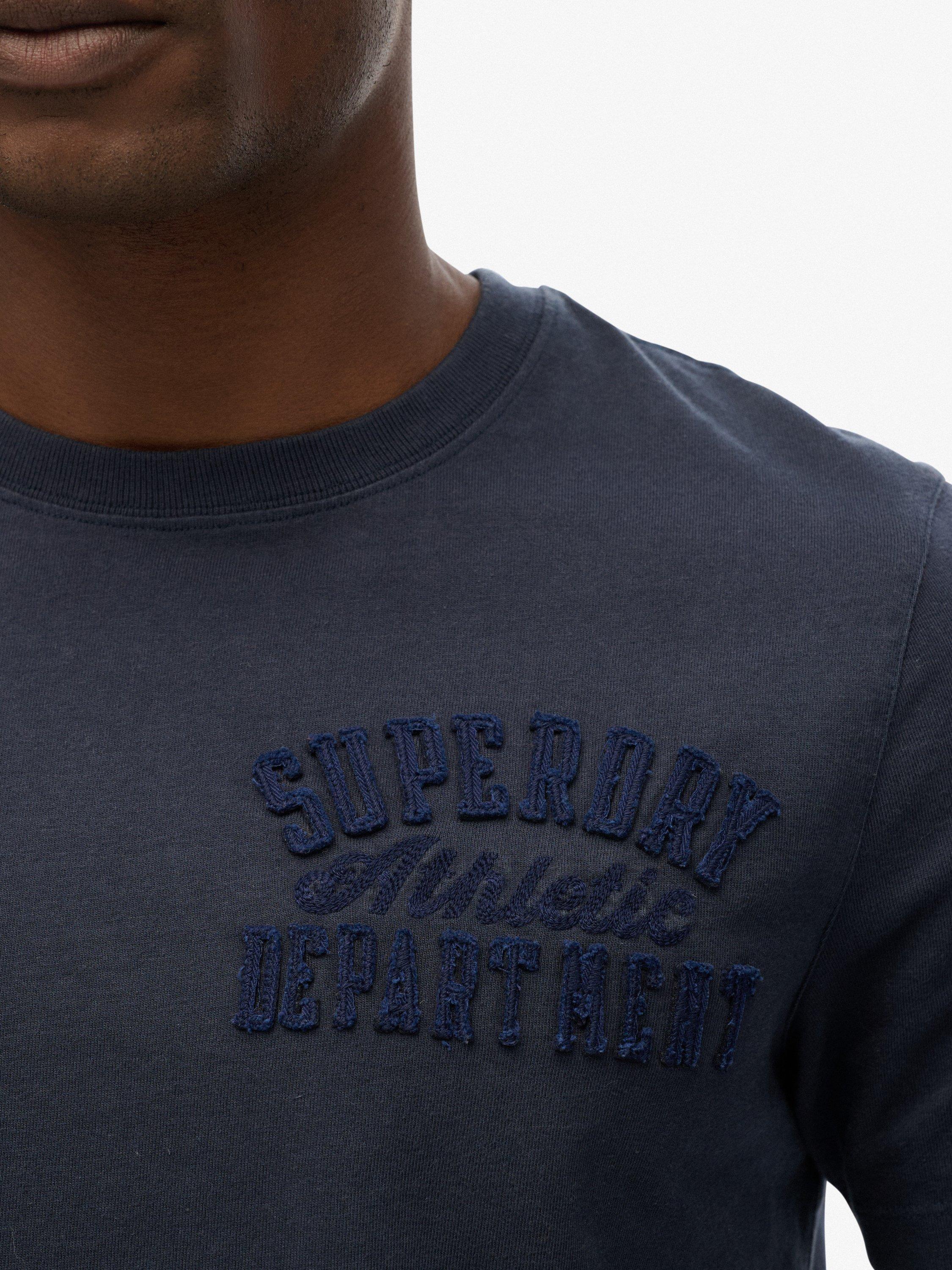 Product image 5 of 5, which shows Superdry Vintage Athletic T-Shirt, Bradley Navy, S