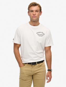 Superdry Tattoo Loose T-Shirt, Optic, Optic