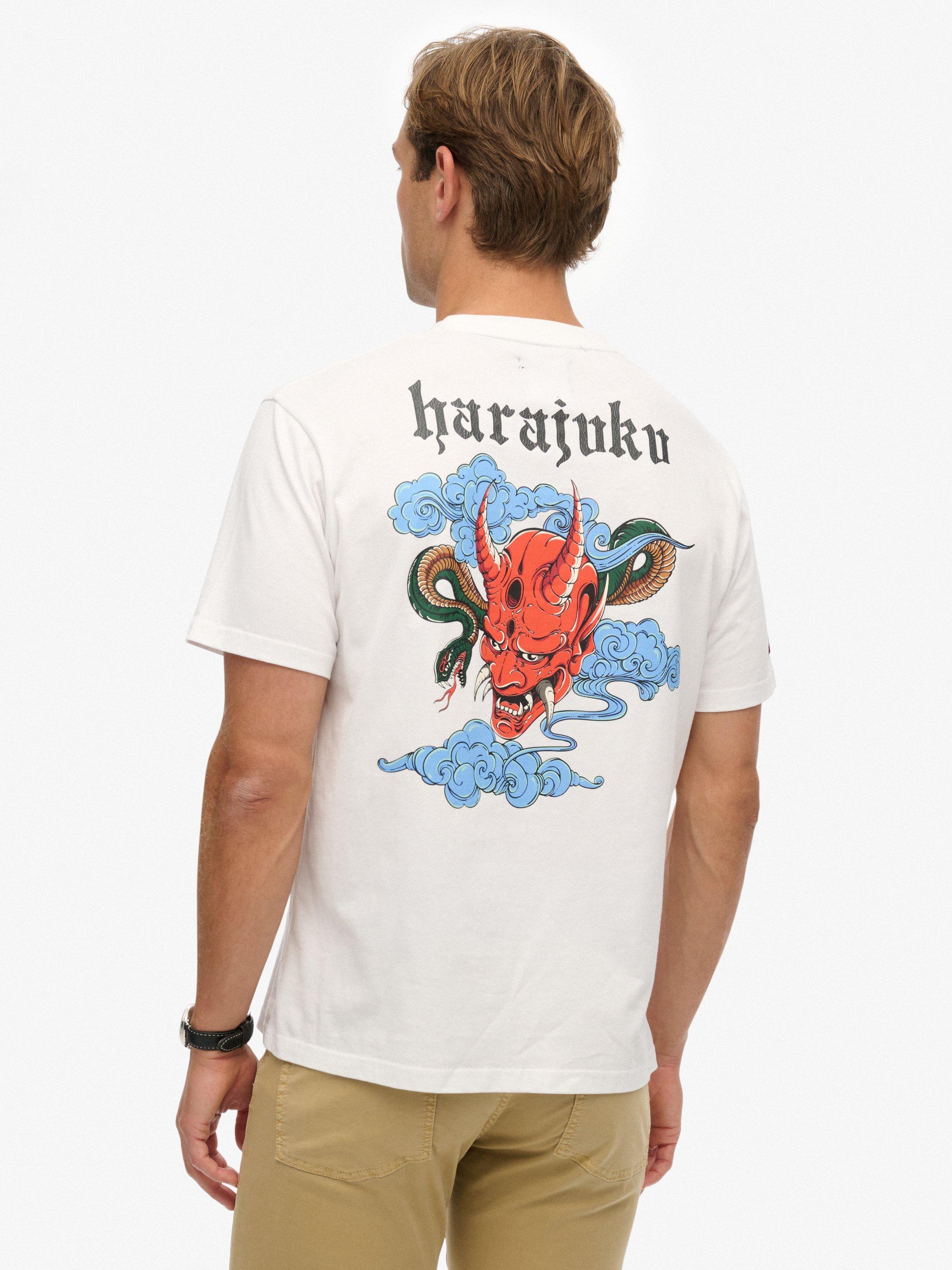 Product image 2 of 5, which shows Superdry Tattoo Loose T-Shirt, Optic, S