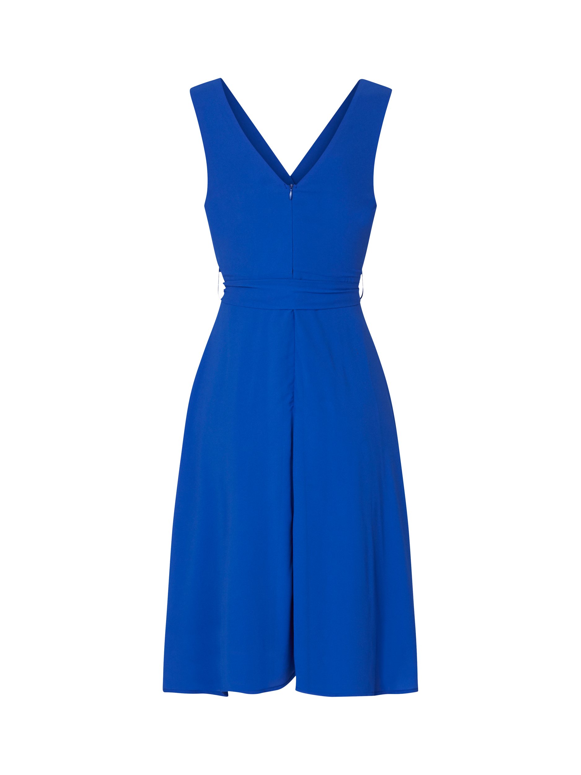 Product image 4 of 4, which shows Sisters Point Classic Flared Fit Wrapped Front Dress, Mid Blue, L