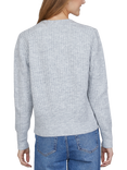 Sisters Point Long Rib Knit Buttoned V-Neck Cardigan