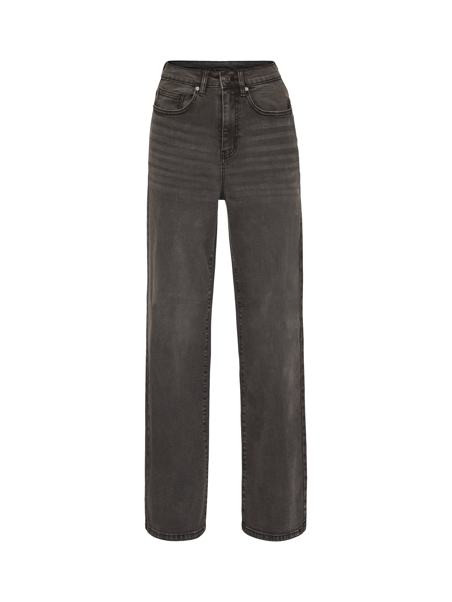 Product image 3 of 4, which shows Sisters Point Owi Wide Jeans, Mid Grey, XS