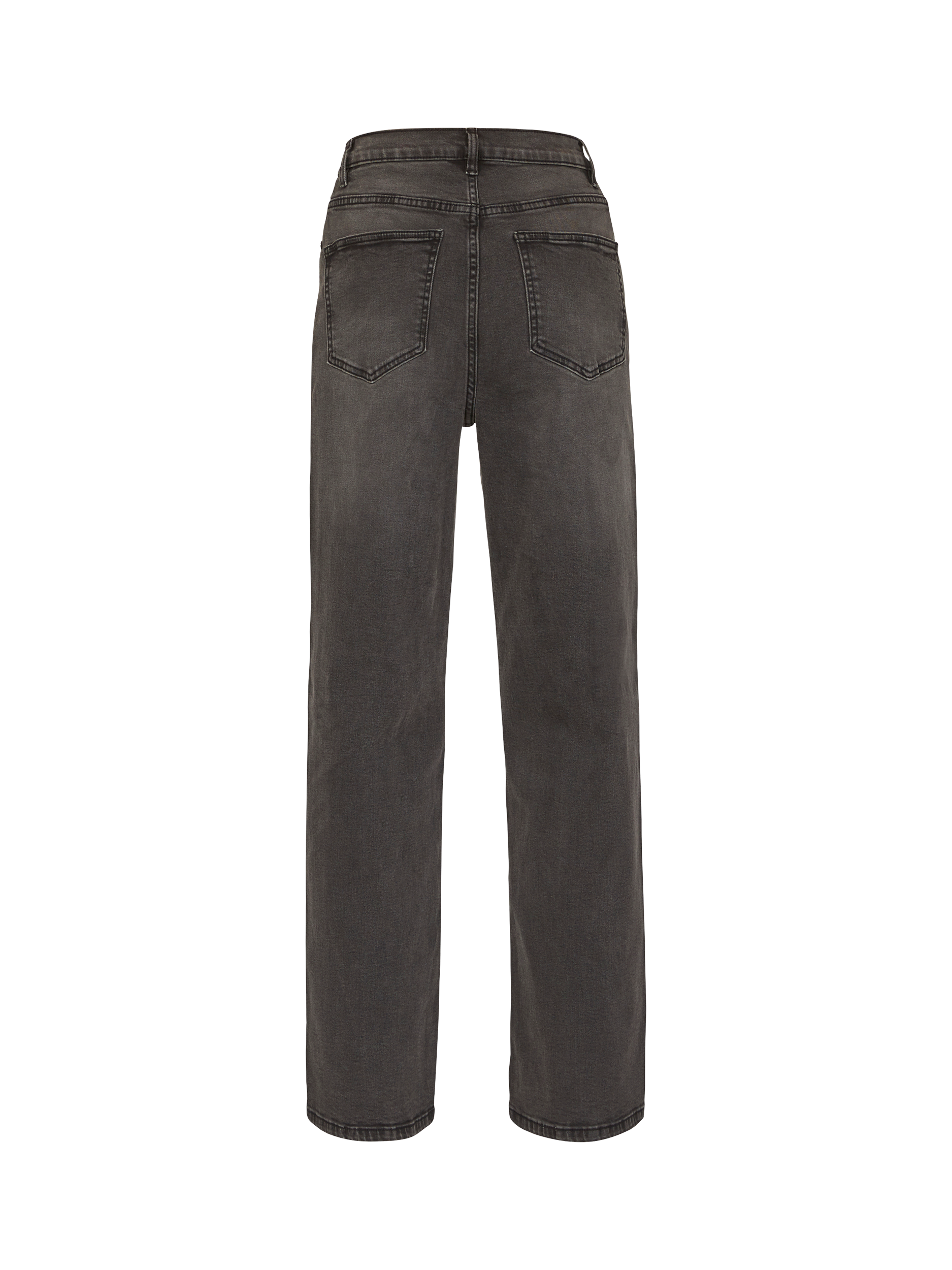 Product image 4 of 4, which shows Sisters Point Owi Wide Jeans, Mid Grey, XS