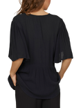 Sisters Point Inza Embroidered Floral Top, Black/Multi