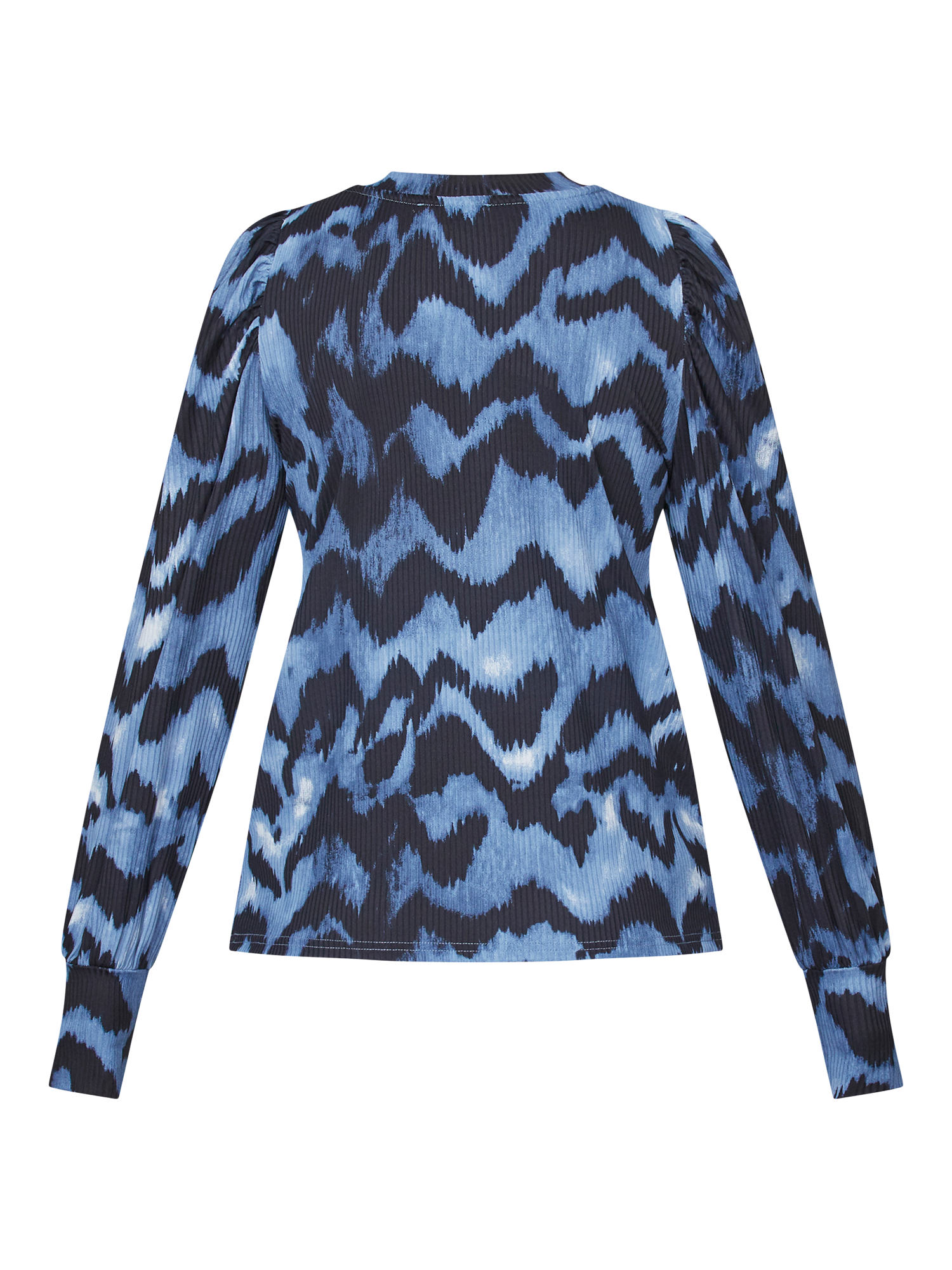 Product image 5 of 5, which shows Sisters Point Vya Zig Zag Top, Blue/Multi, XS