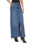 Sisters Point Olia Denim Maxi Skirt, Mid Blue