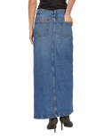Sisters Point Olia Denim Maxi Skirt, Mid Blue