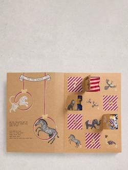 White Stuff Advent Socks, Pack of 12, Pink/Multi, Pink/Multi