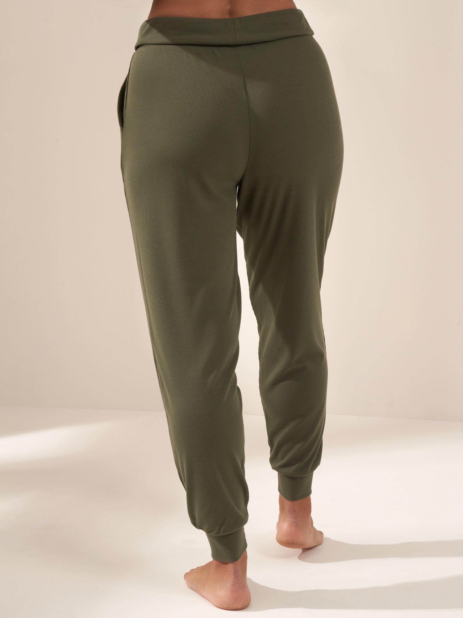 Product image 2 of 5, which shows Truly Hareem Trousers, Khaki, S
