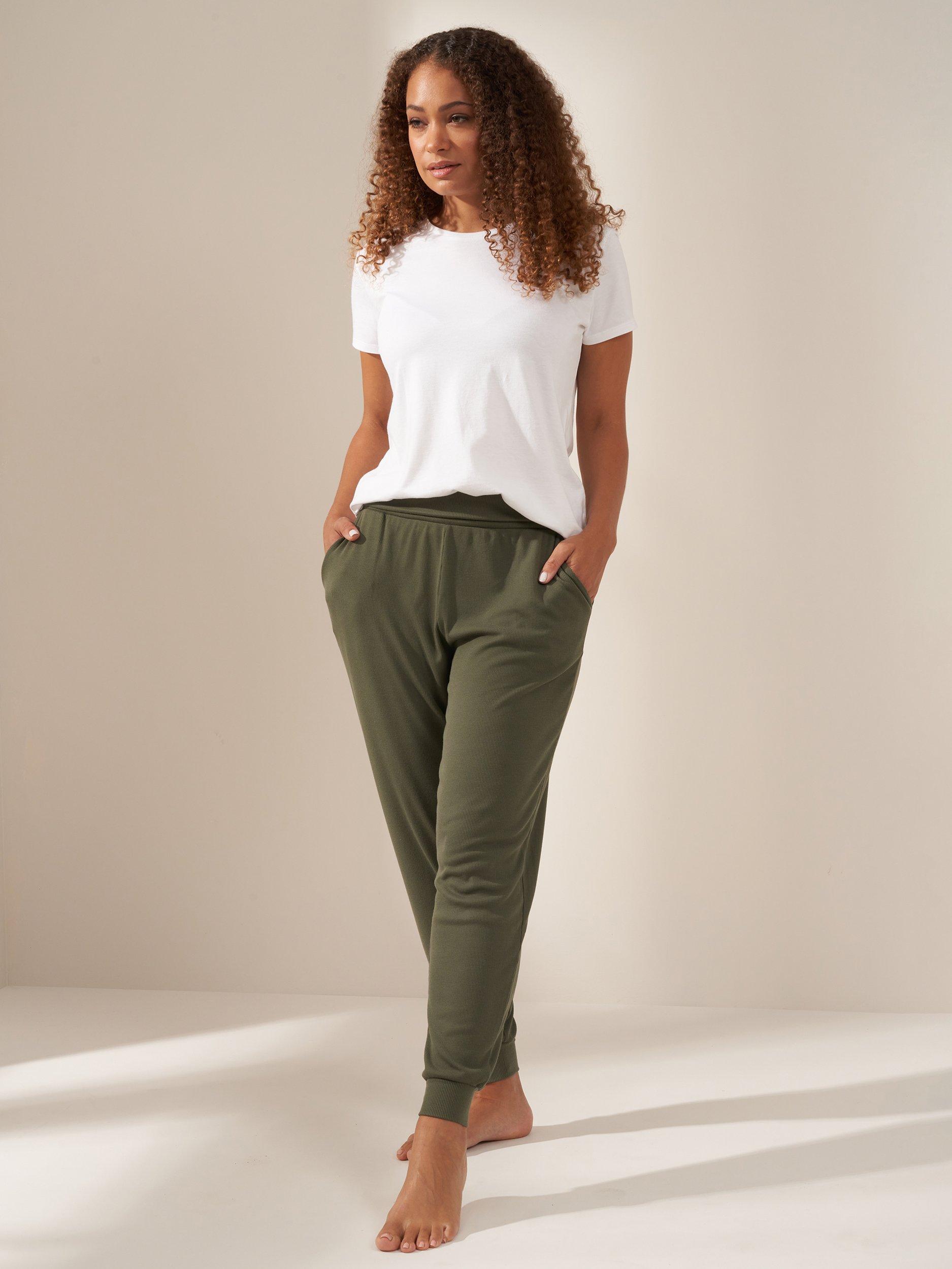 Product image 4 of 5, which shows Truly Hareem Trousers, Khaki, S