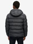 Superdry Hooded Sports Puffer Jacket, Black