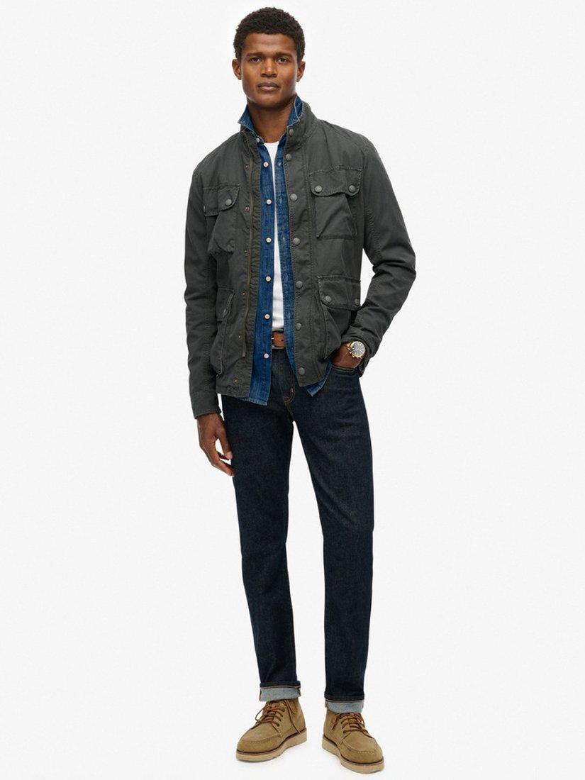 Product image 3 of 6, which shows Superdry Estate 4 Pocket Jacket, Tarmac, S