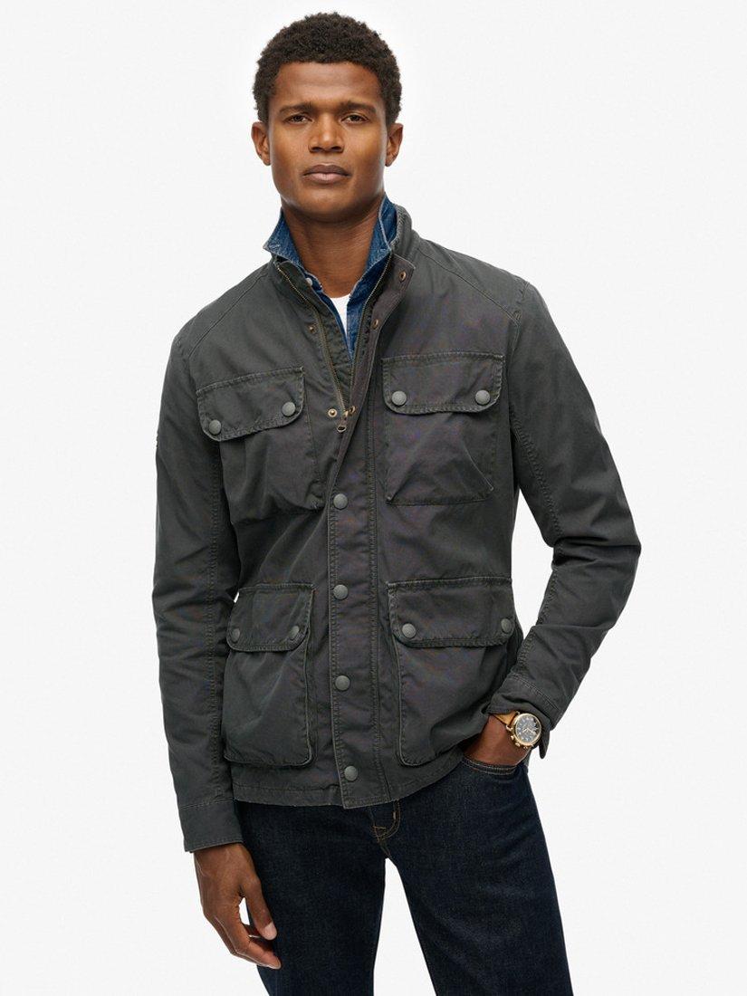 Product image 5 of 6, which shows Superdry Estate 4 Pocket Jacket, Tarmac, S