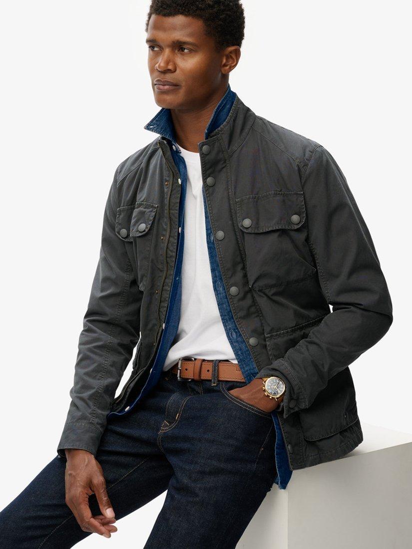 Product image 6 of 6, which shows Superdry Estate 4 Pocket Jacket, Tarmac, S