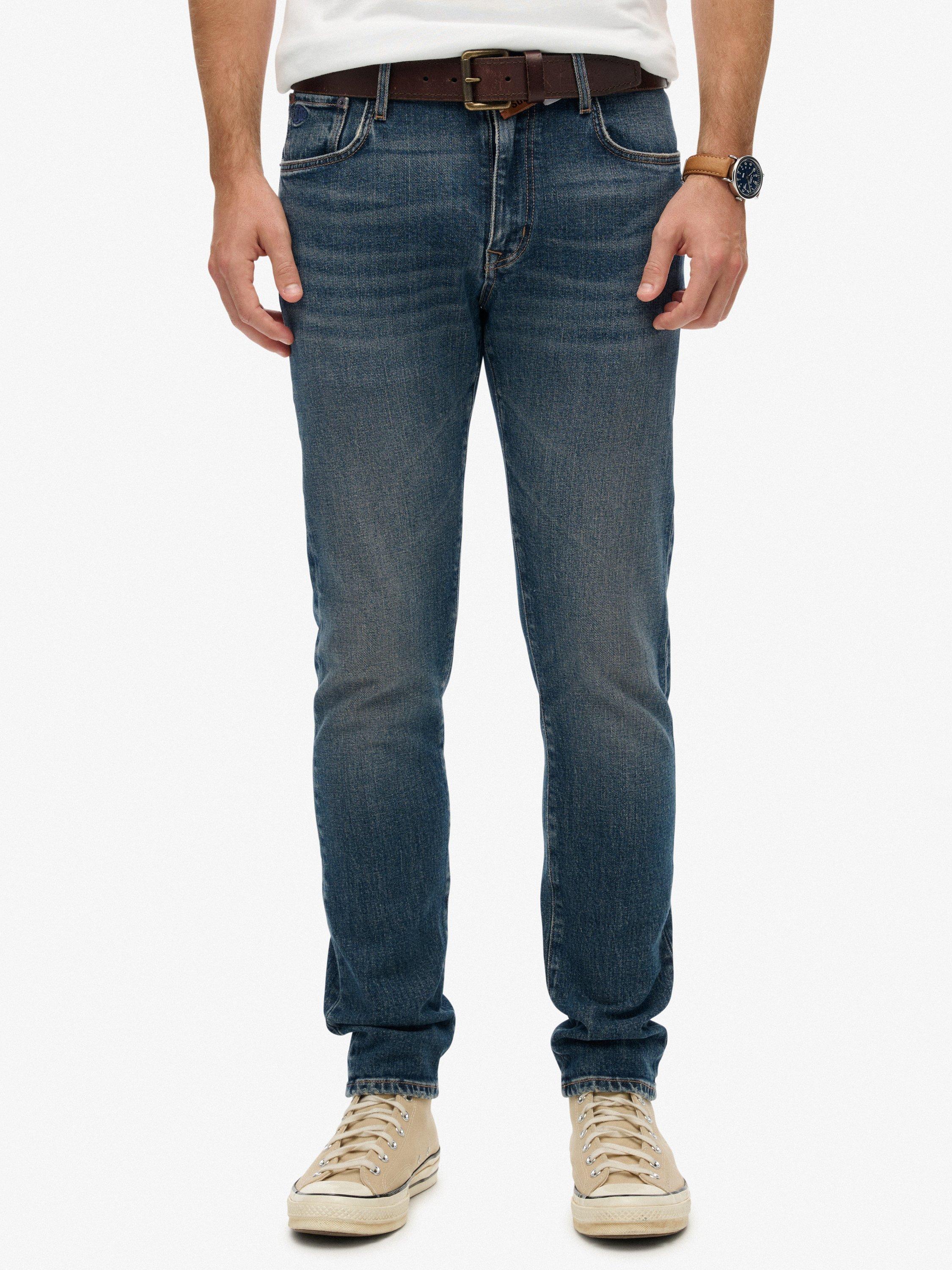 Product image 4 of 6, which shows Superdry Vintage Slim Fit Jeans, Storm Blue, W30/L30