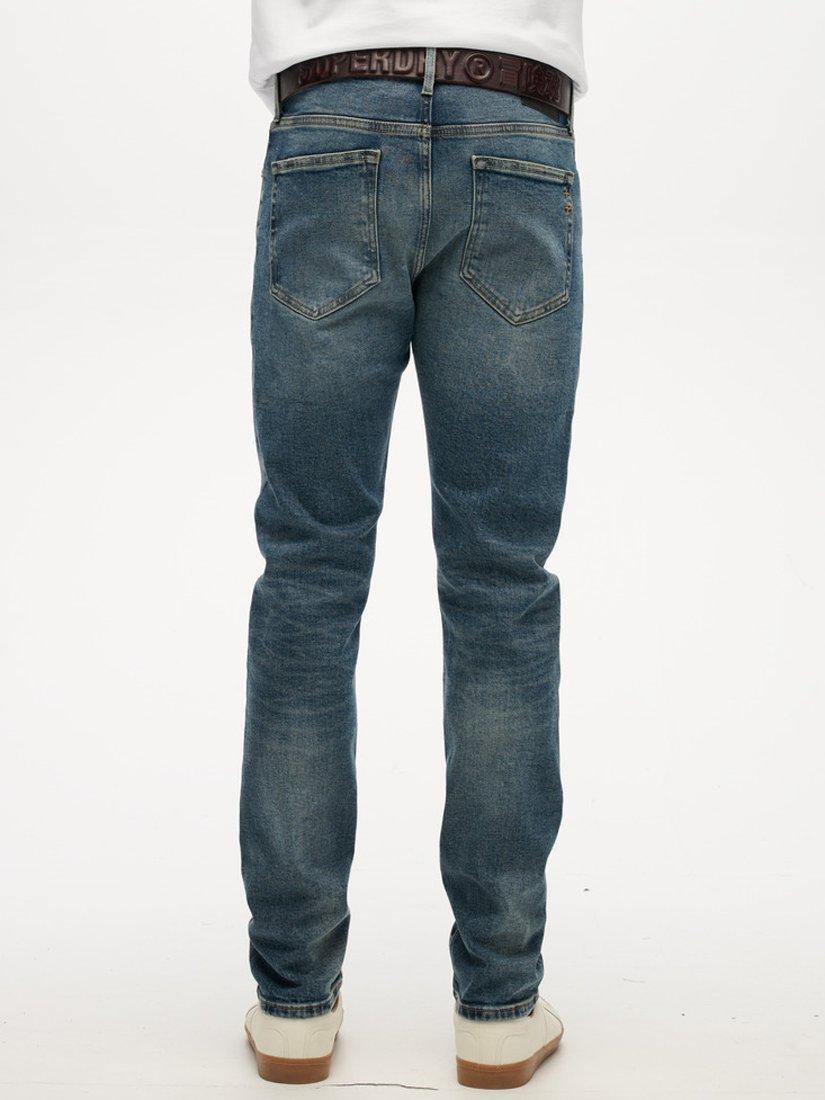 Product image 5 of 6, which shows Superdry Slim Fit Selvedge Denim Jeans, Worn Ink Selvedge, W30/L30