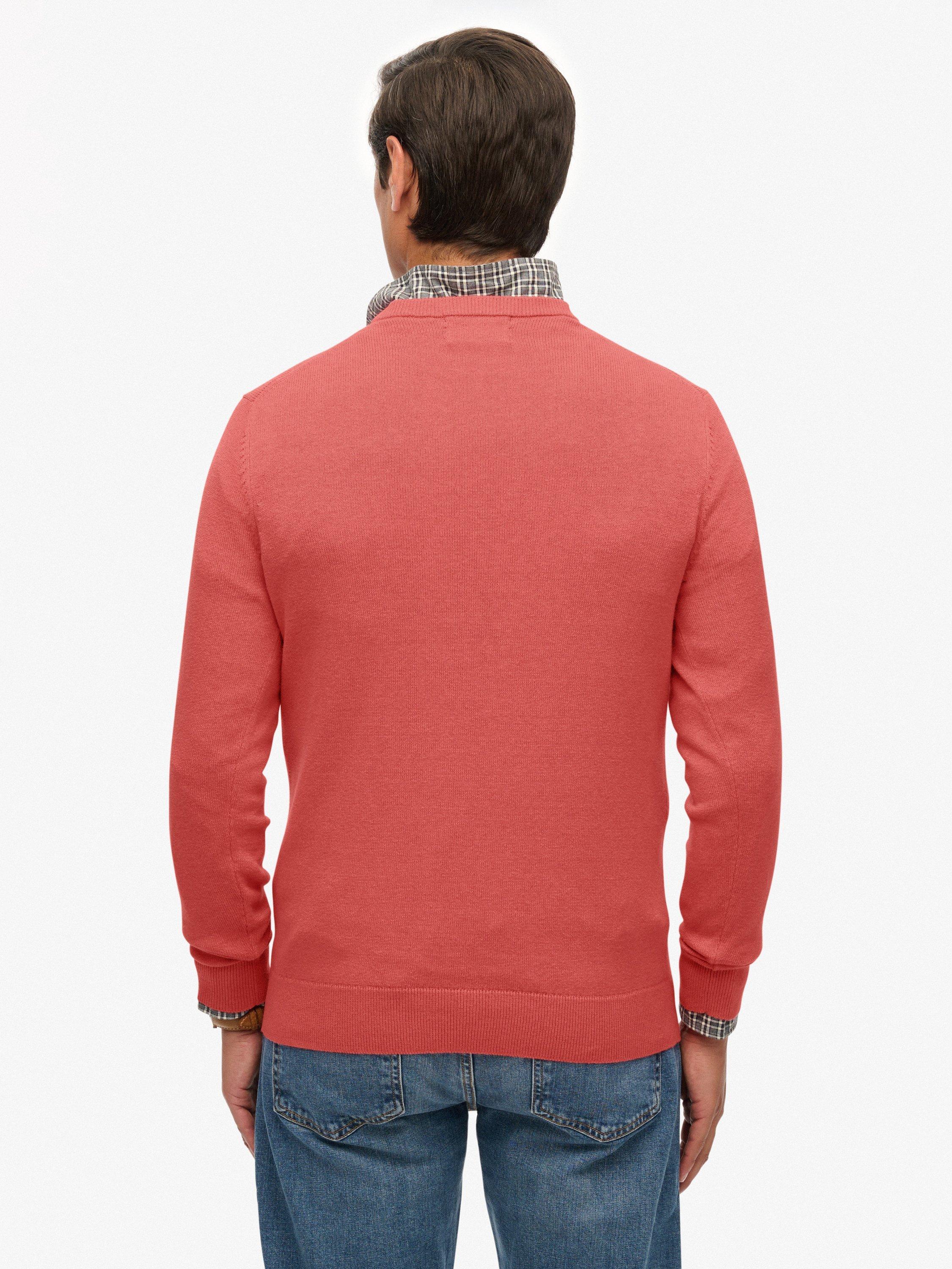 Product image 2 of 5, which shows Superdry Essentials Cotton Jumper, Candy Pink, S