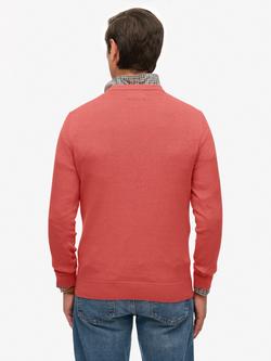 Superdry Essentials Cotton Knit Jumper - view 2, Candy Pink