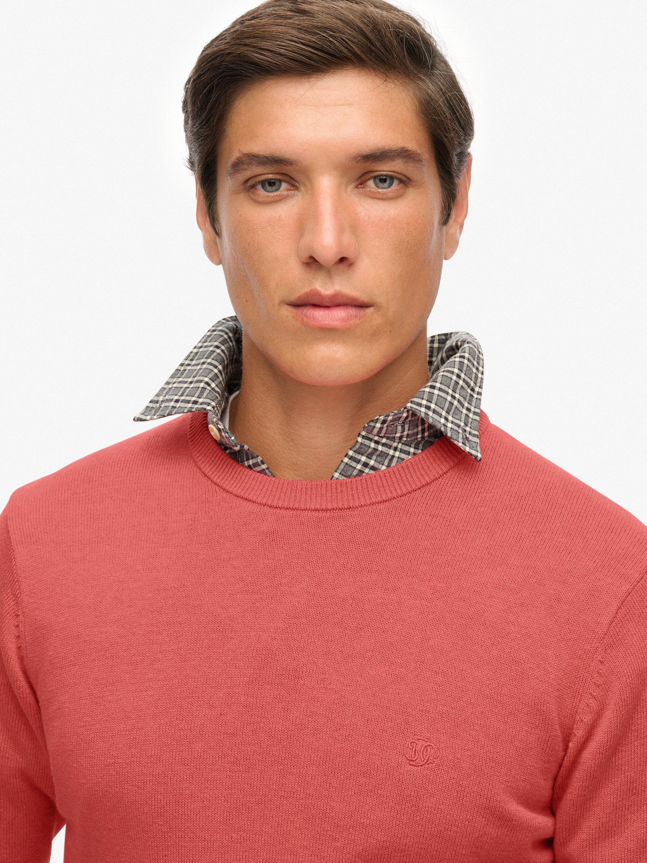 Product image 5 of 5, which shows Superdry Essentials Cotton Jumper, Candy Pink, S
