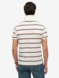 Superdry Cotton Regular Fit Short Sleeve Polo Shirt, Brilliant White/Multi