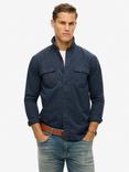 Superdry Cotton Regular Fit Military Shirt, French Navy