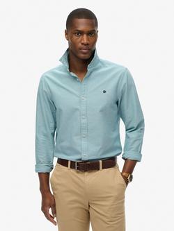Superdry Organic Cotton Regular Fit Oxford Shirt, Green