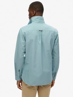 Superdry Organic Cotton Regular Fit Oxford Shirt - view 2, Green