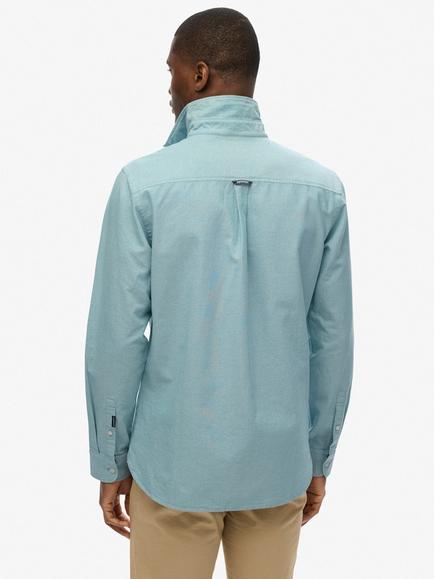 Superdry Organic Cotton Regular Fit Oxford Shirt - view 2, Green